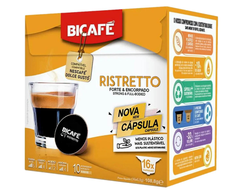 Cápsulas Compatibles Dolce Gusto Gourmet Café Bicafé 16 Un - Iber