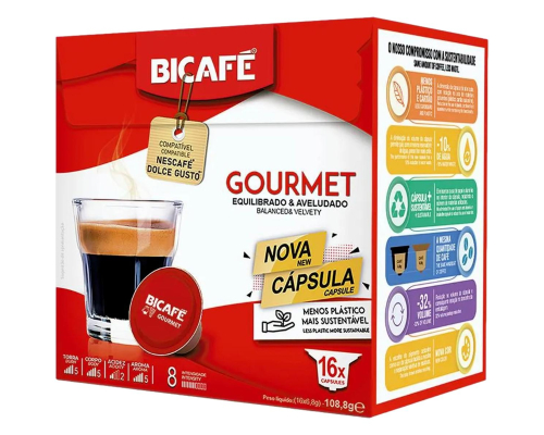 Cápsulas Compatibles Dolce Gusto Café Con Leche Bicafé 16 Un - Iber Coffee
