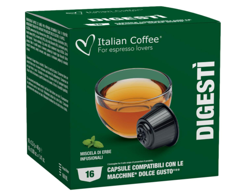 Cápsulas Dolce Gusto * Té Digestì Italian Coffee 16 Un