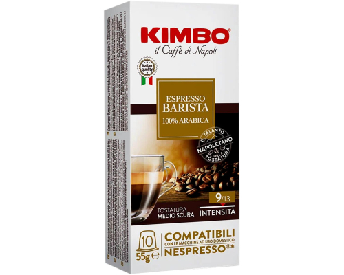 Café Cápsulas Nespresso * Barista Kimbo 10 Un