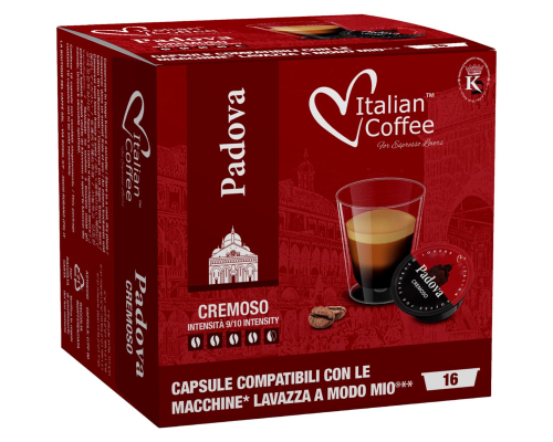 Cápsulas Café Compatíveis Lavazza A Modo Mio Cremoso Padova Italian Coffee 16 Un