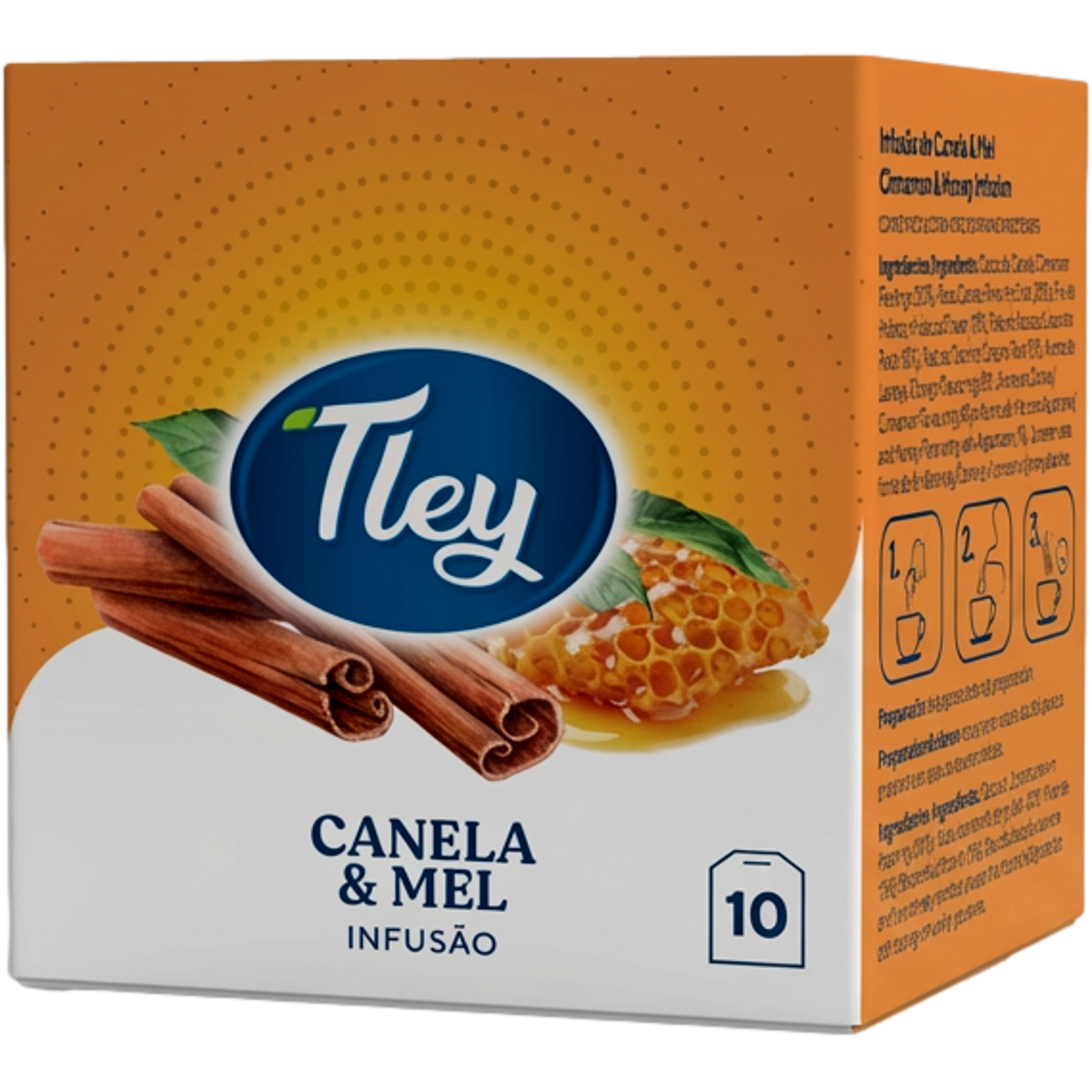 Infusão Mel com Canela Tley 10 Saquetas
